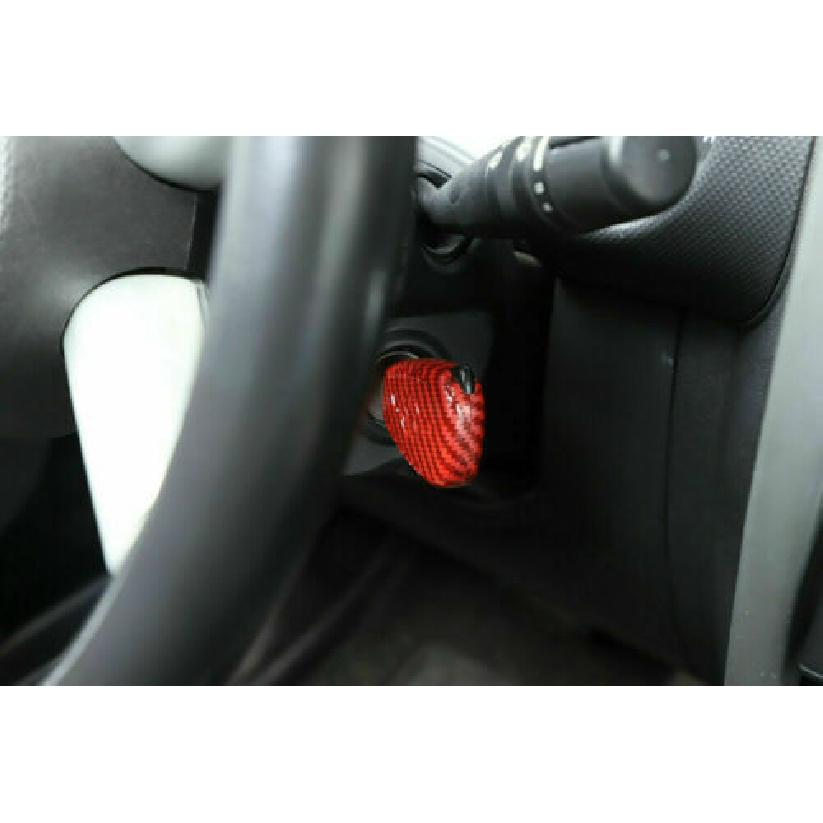 Red Carbon Fiber Key Fob Case Protector Shell for Jeep Wrangler JK 07-17/Compass