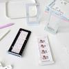 Korean Style Acrylic Four-Grid Photo Frame Card Holder Stand