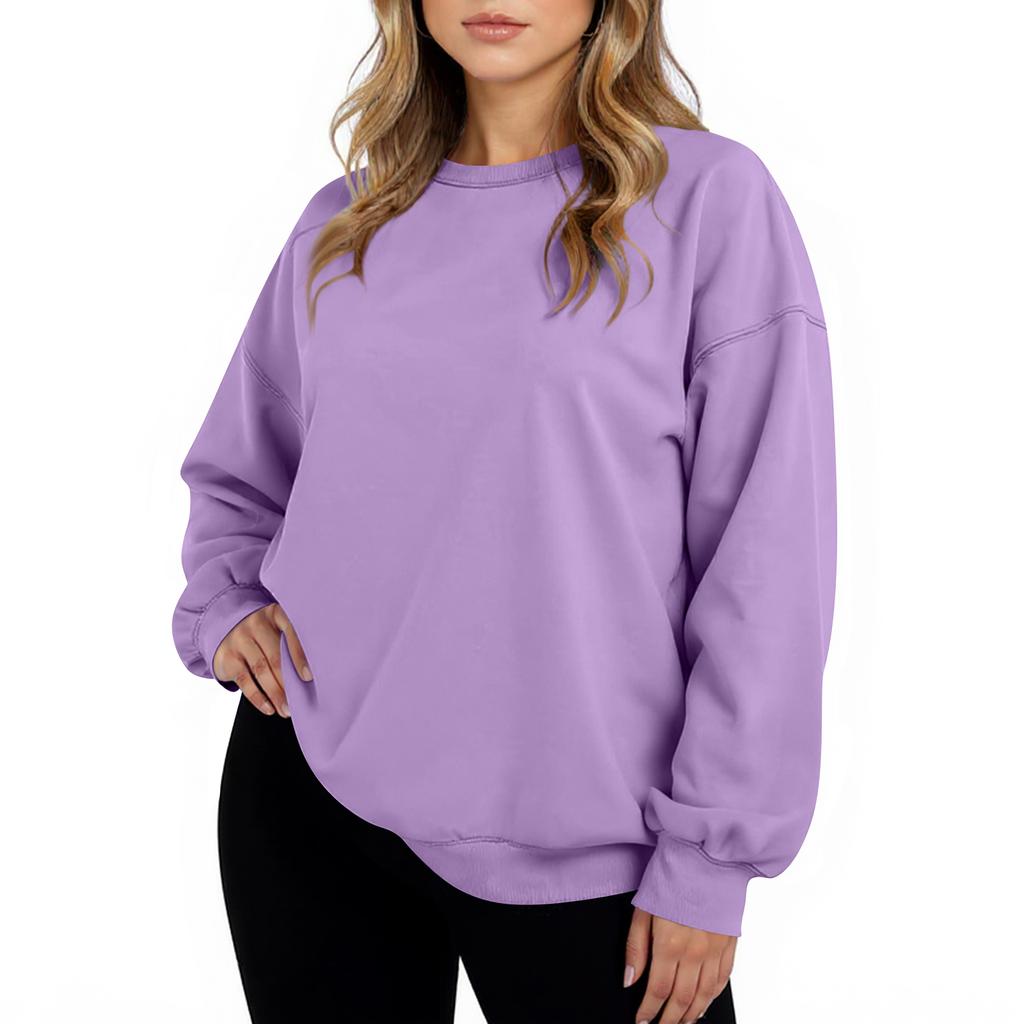 Women's Oversized  Neck Hoodie Fleece Casual Comfort Pullover Tops  Clothing