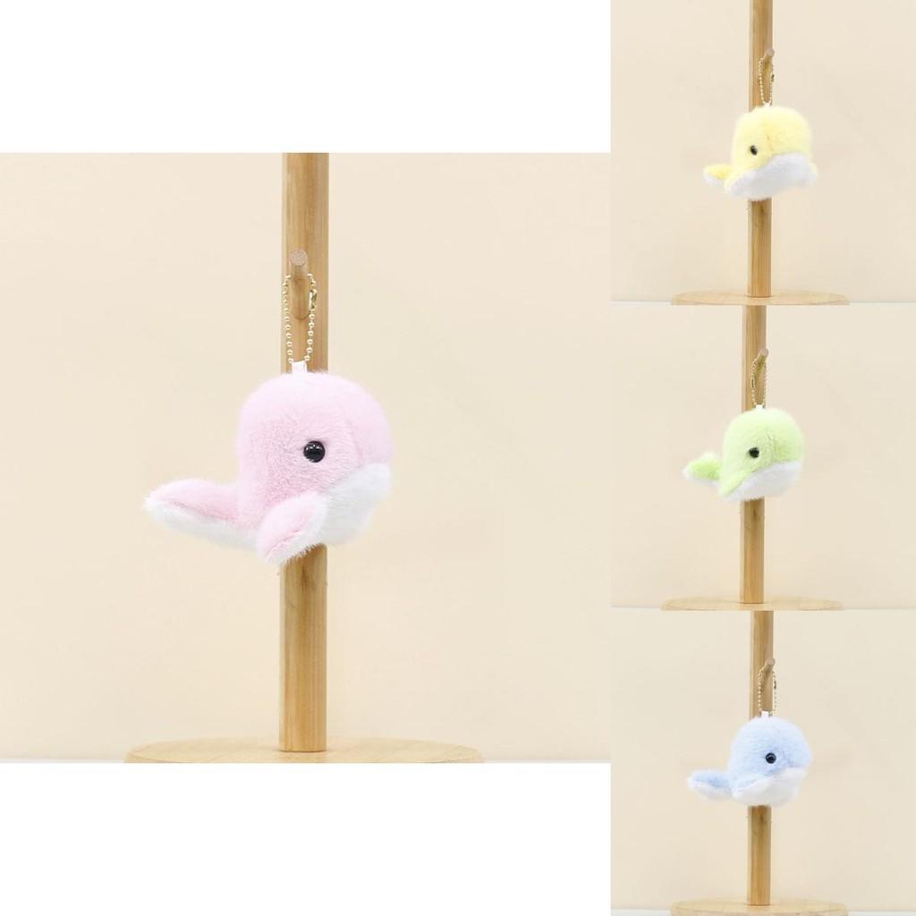 Adorable Plush Dolphin Keychain Soft Toy Cute Ocean Animal Accessory For Bags