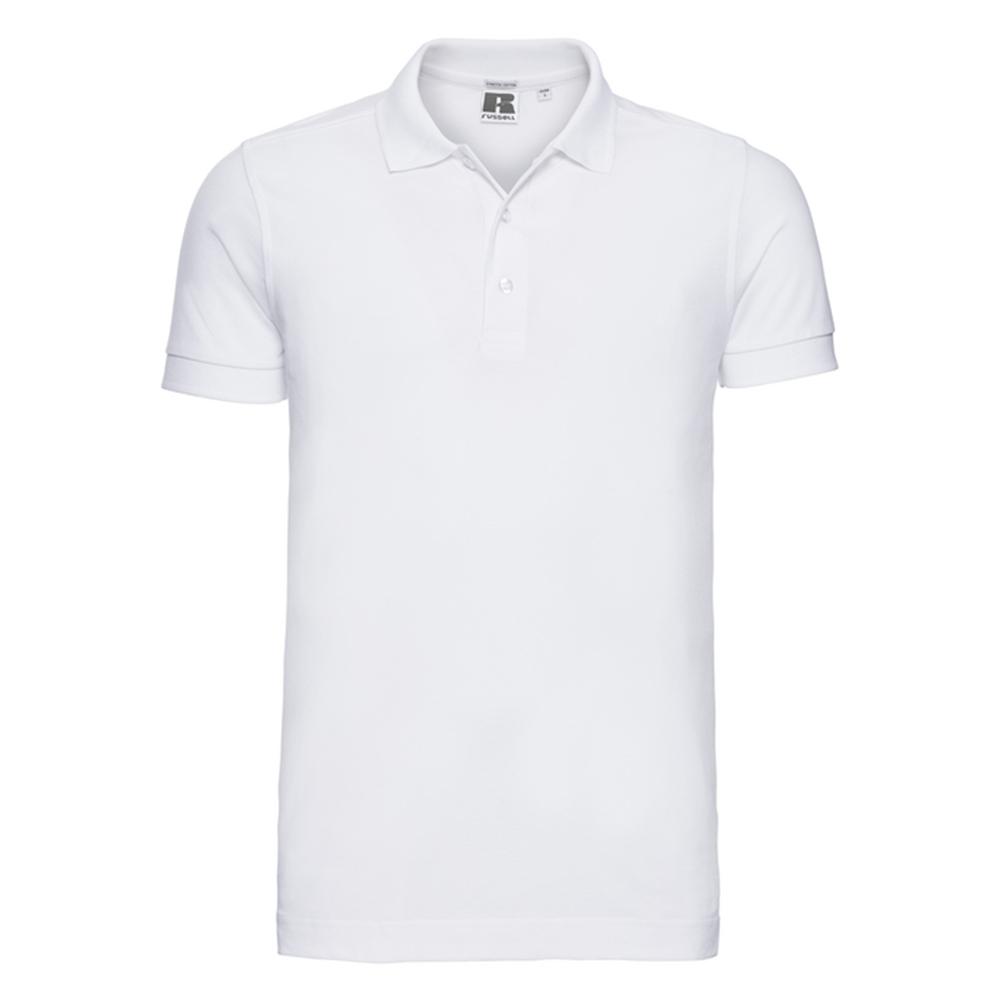 Russell Mens Stretch Fitted Polo Shirt