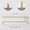 Italian Minimalist Solid Brass Furniture Handles Golden Handles for Wardrobe and Drawer Hardware Fitting Kitchen Cabinet Handles 2