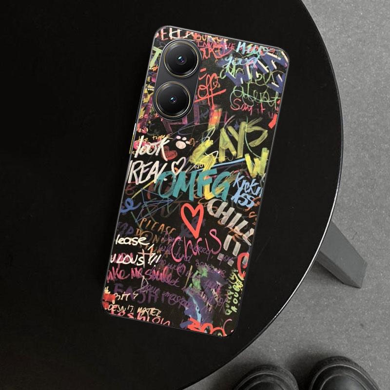 Graffiti Fashion Cool Phone Case Cover for Xiaomi Poco X6 X5 X7 Pro F7 Ultra Redmi 15C 15 13C 13 12C 12 10C 10 10A 9C 9A 9T 9 Co