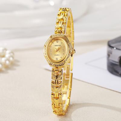 Hochwertige Luxus-Quarzuhr Goldarmband Armbanduhr Damenuhren Mode Damenuhr Reloj Mujer Relógio Feminino