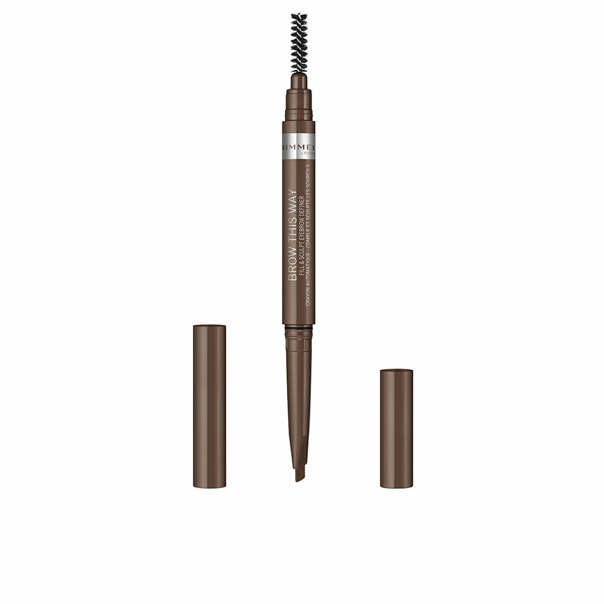 

Карандаш для бровей Rimmel London Brow This Way № 02 Средне-коричневый 0,25 г