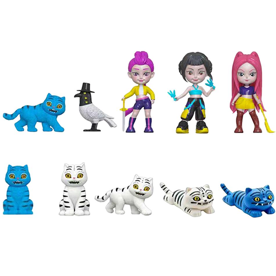 Kpop Dämonenjagd Blind Box Serie Figur Modell Spielzeug Cartoon Gaming Zubehör Schreibtischdekoration Halloween/Weihnachten für Kinder GeschenkK