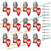 N501U-504U Medieval Castle Knight Building Blocks Figures Four Side UV Printing King Warhorse Weapons Accessories Toys Kid Gifts