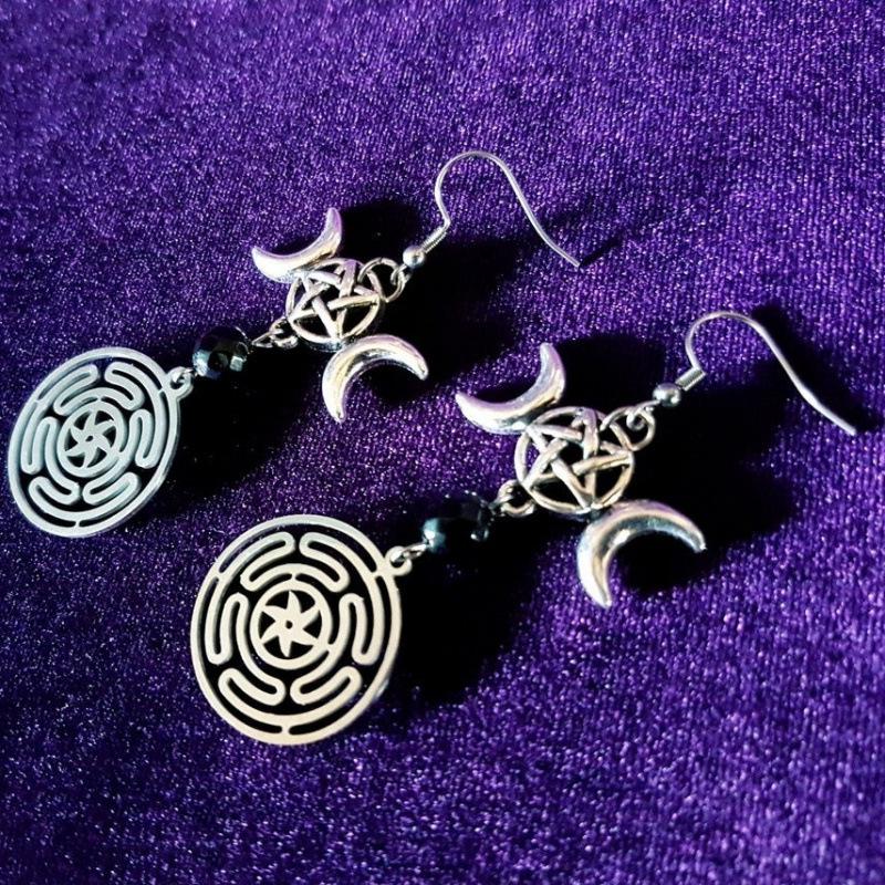 Inverted Pentagram Earrings - Cross-Border Hot Seller