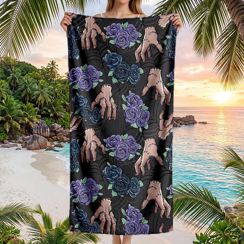 Large Beach Towel Quick Dry Absorbent Towel For Beach IndoorThe Addams Family