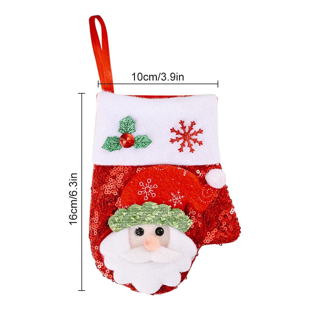 1/3PCS Christmas Glove Tableware Bag Holder Fork Spoon Pocket Cutlery Pouches