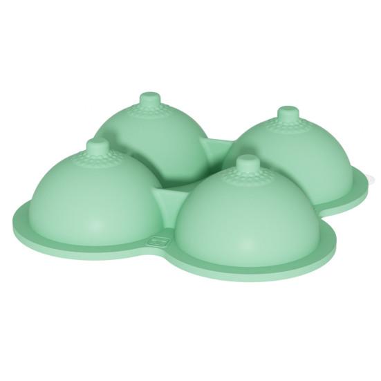 Silikonová forma na led Bourbon Formy na ledové kostky Půlkruhový tvar Nepropustná Výrobník ledových koulí pro Whiskey Koktejly Ledové nápoje