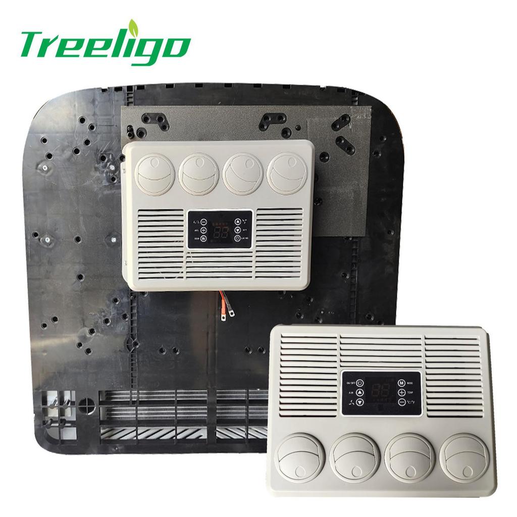 RV Rooftop Air Conditioner: 12V/24V Silent Cooling with Double Rotor Compressor