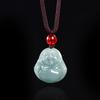 1Pcs  Accessories Burmese Jade Stone Myanmar Jadeite Guanyin Pendant Necklace Vintage Natural Gemstone Jewelry