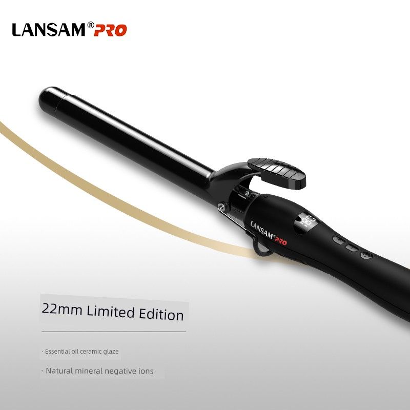 Lansam Hair Curler Hair Curler Anion Long Lasting Hair-Styling Electric Hair Curler Large Volume Does Not Hurt Hair Perm 32mm Limited Edition 22mm