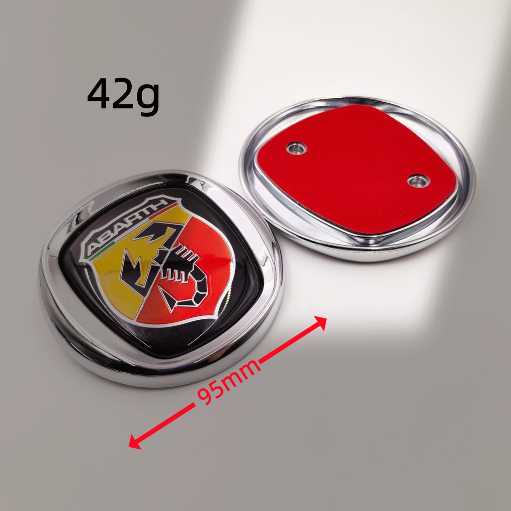 Car emblem 8.5cm 9.5cm 10cm 12cm 85mm 95mm 100mm 120mm Car Hood Front Bonnet Grill Rear Trunk Emblem Logo Badge For FIAT Abarth