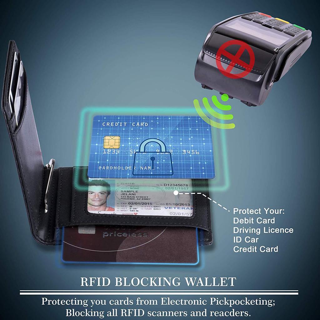 Cross-border RFID Carbon Fiber Minimalist Wallet with Multi-Card Slots