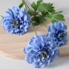Geranium Flowers UV Resistant Faux Silk Geranium Flower Bouquet with 3 Heads