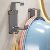 Non Perforated Washbasin Hook Foldable Storage Rack Wholesale Kitchen Adhesive Hook Bathroom Storage Rack Bathtub Hook