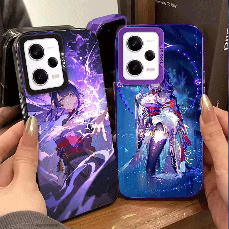 Genshin Impact Raiden Shogun Soft Phone Case for Xiaomi Redmi Note 13 14 15 Pro Plus 12S 12 11S 11 11T 10S 10 Shockproof Cover B