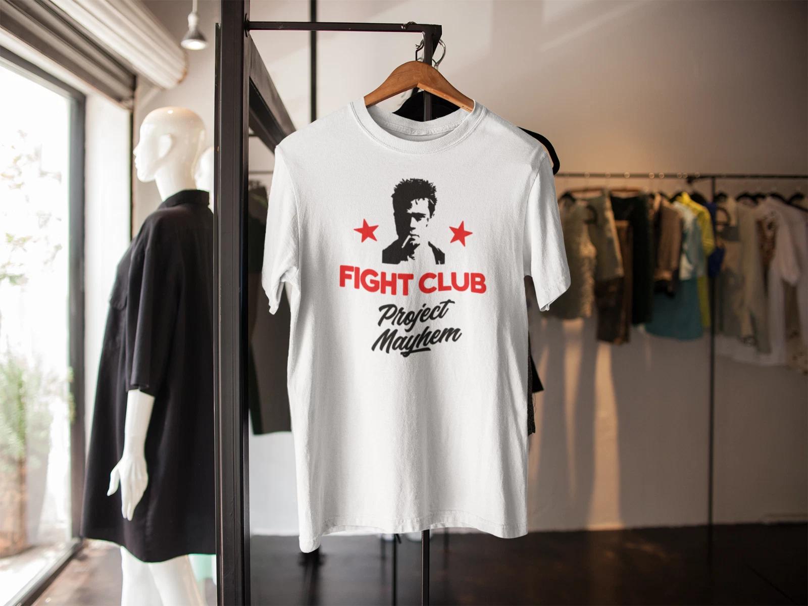 FIGHT CLUB INSPIRED PROJECT MAYHEM T SHIRT TYLER DURDEN 90s MOVIE ADULTS KIDS S