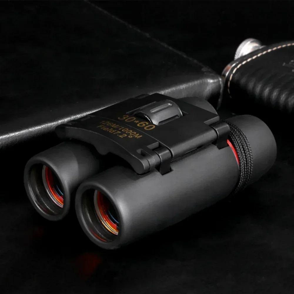 30x60 HD Telescope Long Range Folding Binoculars With Low Light Night Vision Good Gift For Child Outdoor Bird Watching Camping