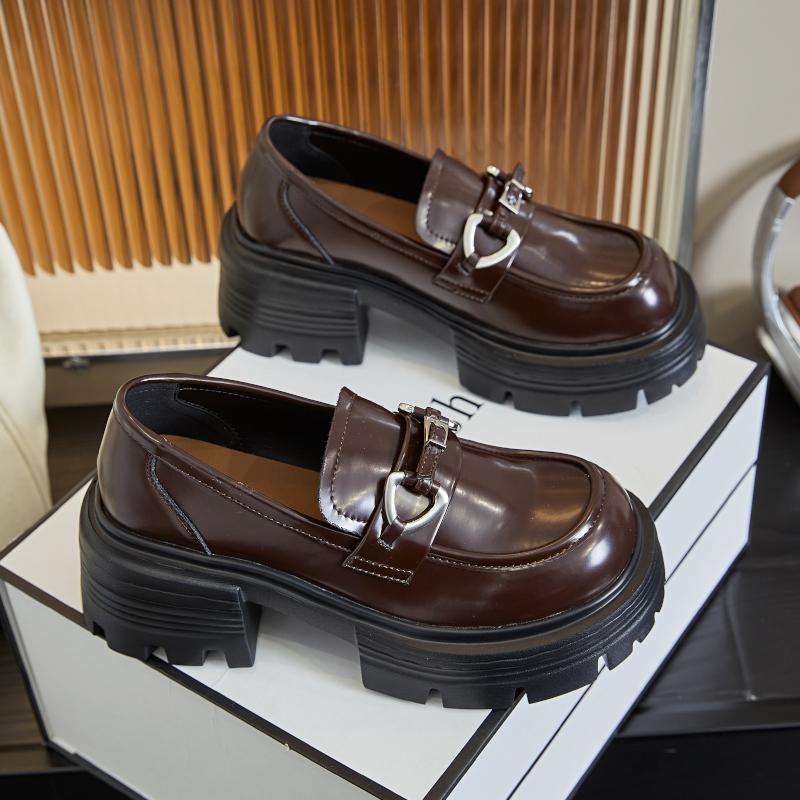 Fashion AIYUQI Women's Loafers British Style 2025 New Platform Women Spring Shoes Large Size Platform Women's Genuine Leather Shoes