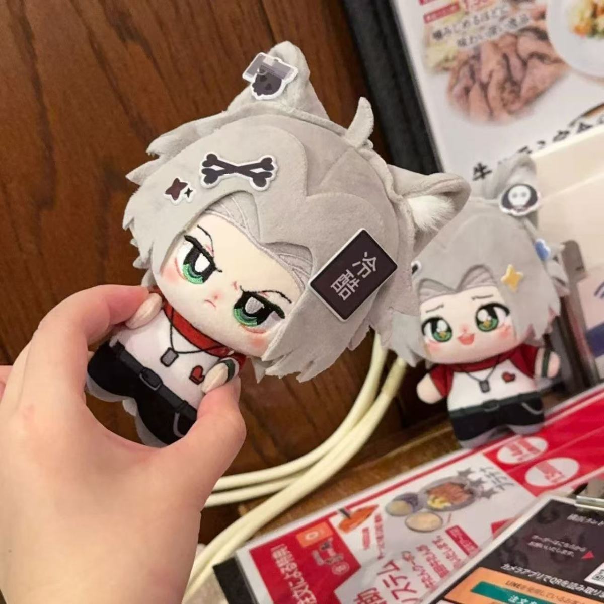 New Anime Katekyo Hitman Reborn Plush Doll 10CM Cartoon Cute Sawada Tsunayoshi Gokudera Hayato Pendant Keychain Toy Fans Gifts 10cm