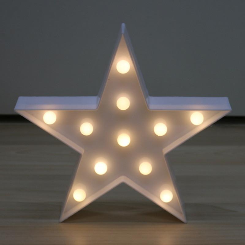 Unicorn Night Light With Star Shape Led Decor For Bedroom And Gift Use