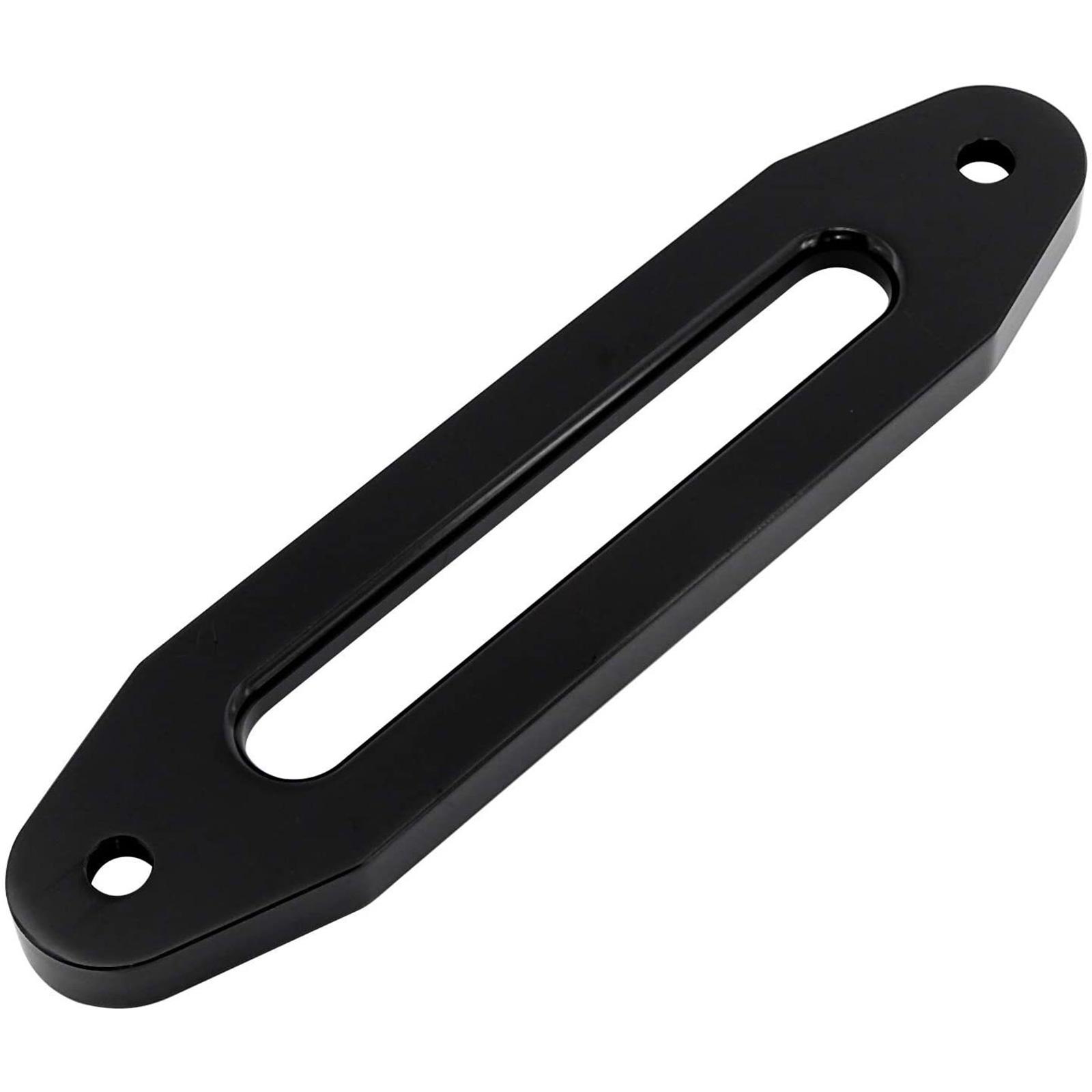 

10-дюймовая направляющая из кованого алюминия для синтетического троса лебедки, грузоподъемность 8000-15000 фунтов, для внедорожных приключений чёрный