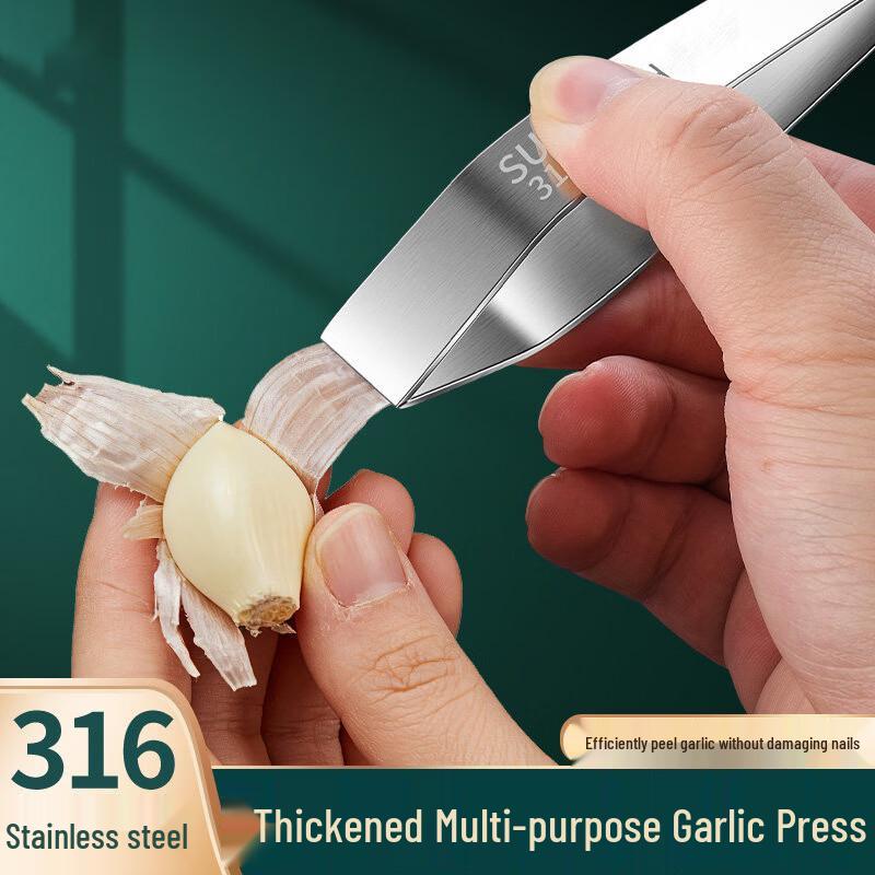 KATEI STORY 316 Stainless Steel Garlic Peeler & Multi-tool Tweezer