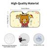 r-Rilakkuma Bear Car Sunshade Curtains Heat-insulating Aluminum FilmReusable Suction Cup Blocks UV Rays Car Sun Visor Protector