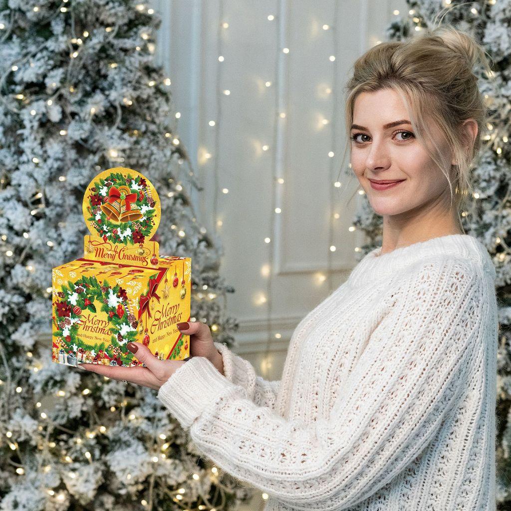 Gift Party Christmas Box With Bell Theme And Cash Enclosure Celebrations For