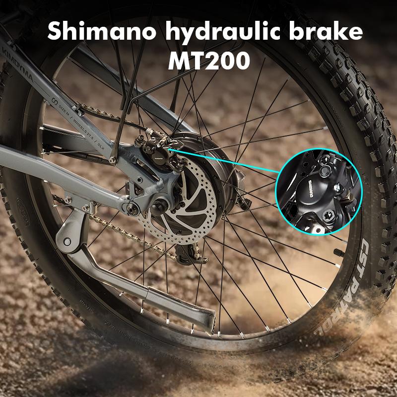KIMDYMA K02 Adult Electric Bike 48V20AH250W/1500W motor 27.5×2.8 inch fat tires, torque sensor, all-terrain electric bicycle.