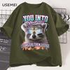 You Into Pronouns T Shirt Unisex Women Funny Raccoon Tee Casual Cotton Short Sleeve Round Neck Tshirt Unisex Unisexs Clothes