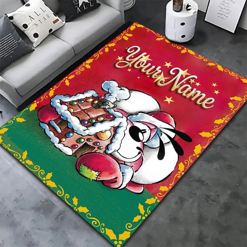 Diddl Custom Name Carpet Rug for Living Room Bedroom Home Sofa Decoration,Kids play Non-slip Floor Mat