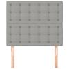 VidaXL Headboard Bedroom Furniture Bed Accessories Single Bed Heads Bed Frame Interiors Light Grey 3116748