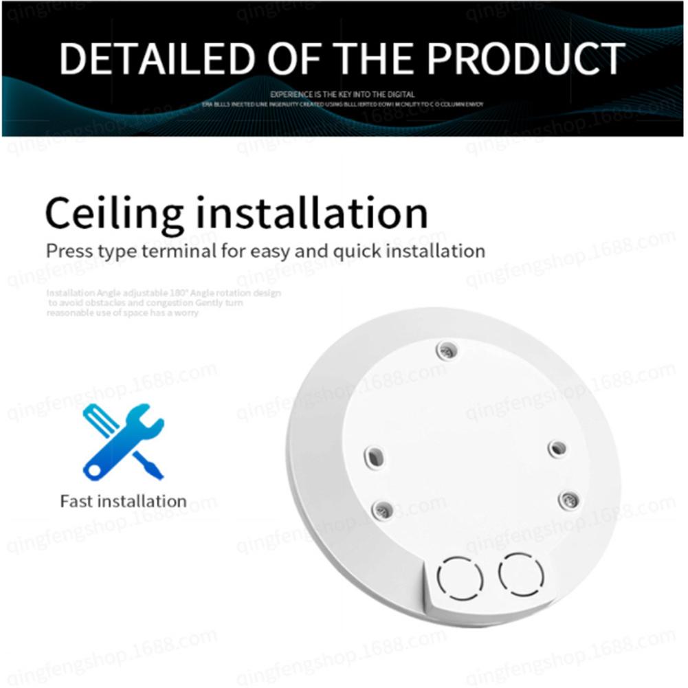 Microwave Sensor Induction  Switch Light 220v Ceiling Mount 5.8g Slim Design White
