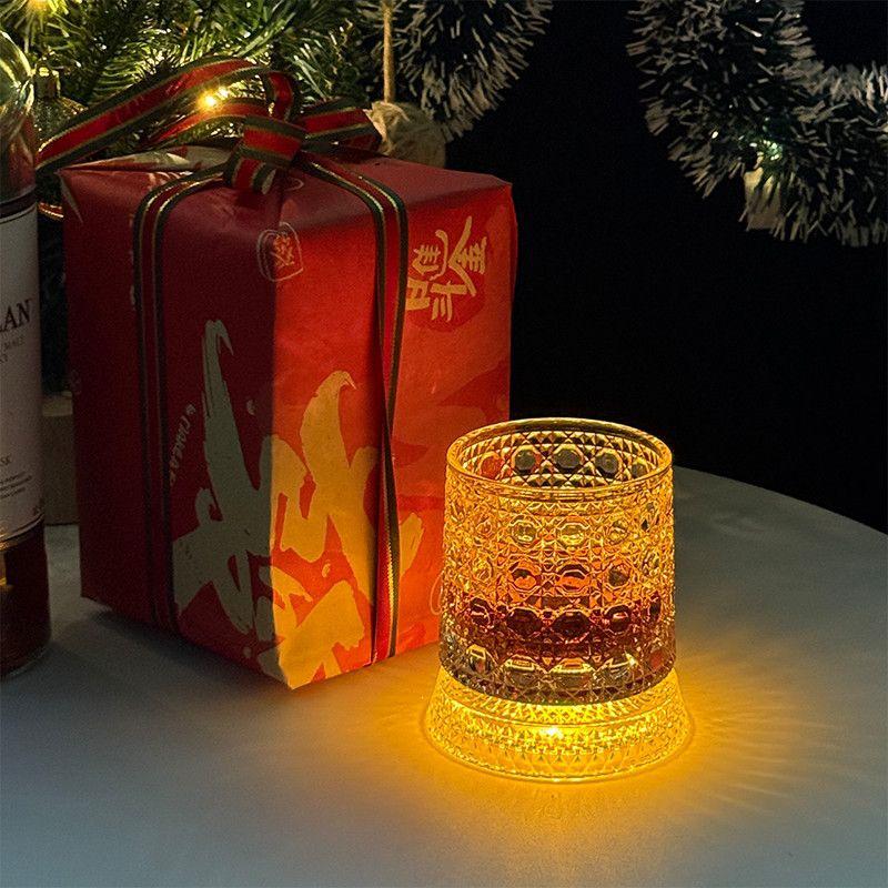 Creative Luminous Rotating Coaster & Whiskey