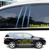 For Toyota Highlander Kluger 2008-2015-2018--2024 Car PC Material Pillar Post Cover Door Trim Window Molding Sticker Plate