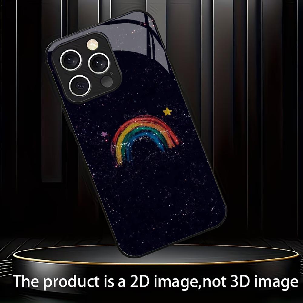 

Красочный гальванизированный стеклянный чехол для телефона iPhone 17 16 15 14 13 12 11 Pro Max Plus 16E 17Air iPhone 17