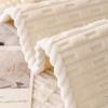 Edge-wrapped Solid Color Non-slip Sofa Cushion Winter Warm Anti-cat Scratch Sofa Cover New Cream Style Sofa Cushion