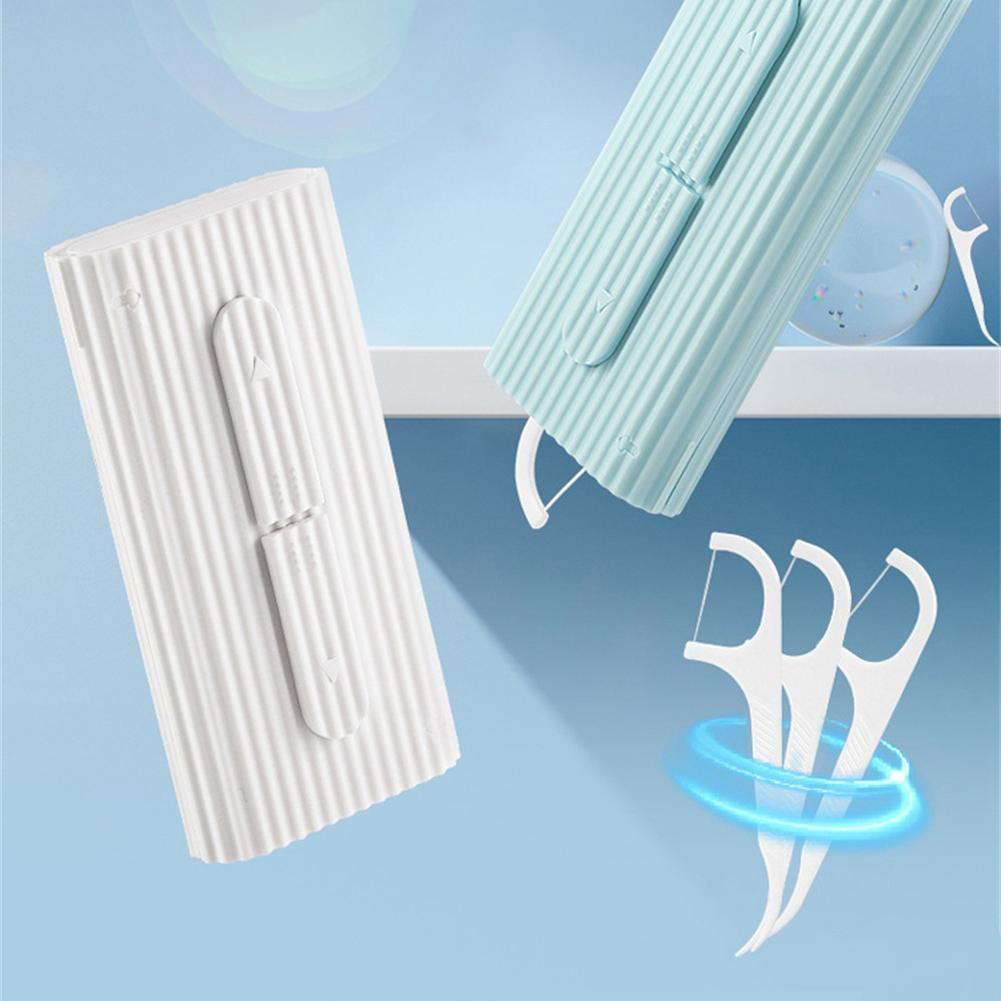 Distributeur automatique de fil dentaire en plastique, boîte de rangement portable, pratique, idéal pour les voyages et le camping