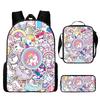 Backpack Unicorn Unicorn Animal Student School Bag, Digital Color Printing Animation Cartoon Backpack
