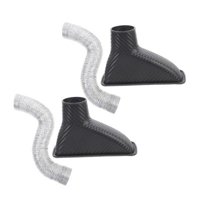 NESTINGHO 2 szt. Przewód Węża Dolotu Powietrza Styl Włókno Węglowe Przewód Dolotowy Samochodu Wytrzymały