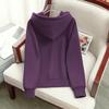 New Autumn Clothing for Women's Drawstring Hooded Letter Pattern Top Falling Shoulder Long Sleeve Sweatshirt