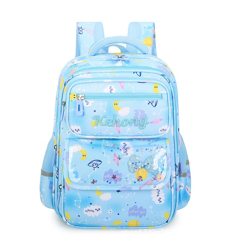 New Primary School Schoolbag Large Capacity Girls and Girls Cute Cartoon Spine Protection Children's Schoolbag