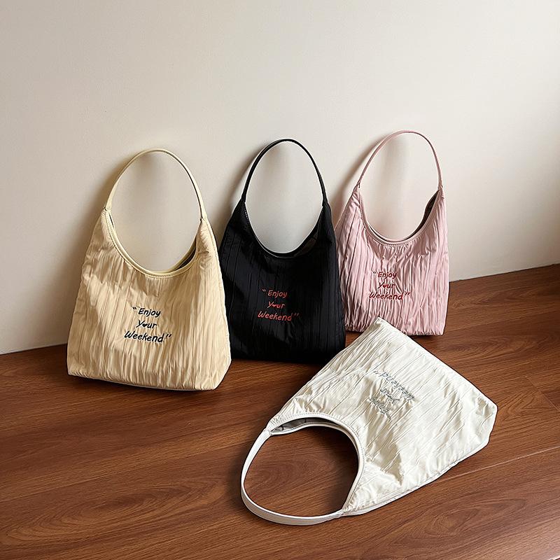 Large Capacity Canvas Bag Women's 2025 Spring and Summer New Fashion Shoulder Bag Casual Niche Versatile Portable Tote Bag