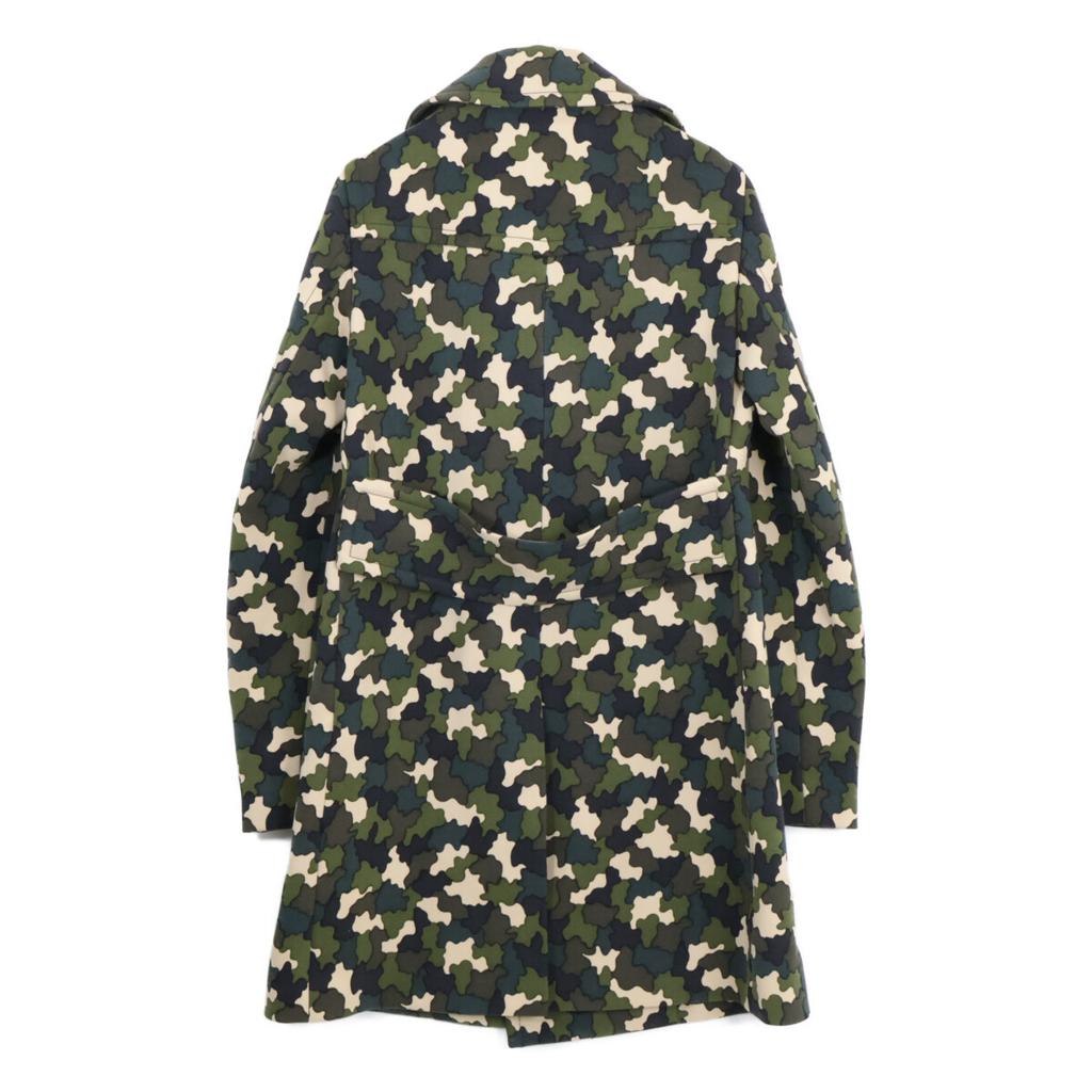 PRADA 10AW UGW921 Double-Breasted Coat Jacket 48 khakiUsed