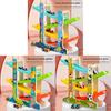Wooden Kids Racing Track Car Toy With Inertia And Diy