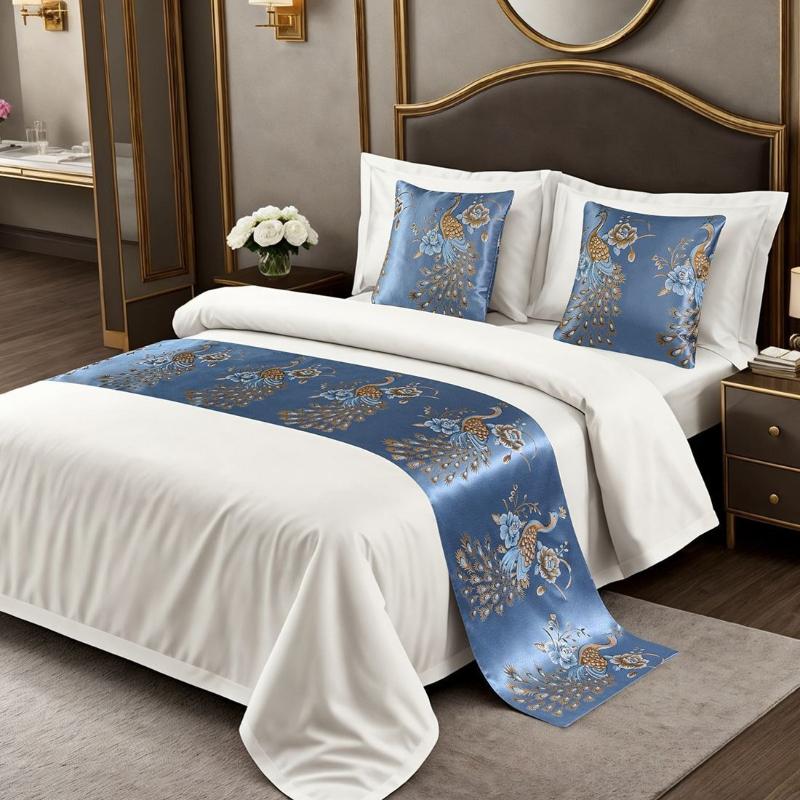 Four Season Universal Bed Runner Soft and Comfortable Air Conditioning Blanket High End Bed End Blanket for Homestay Hotels Home Decoration Towel